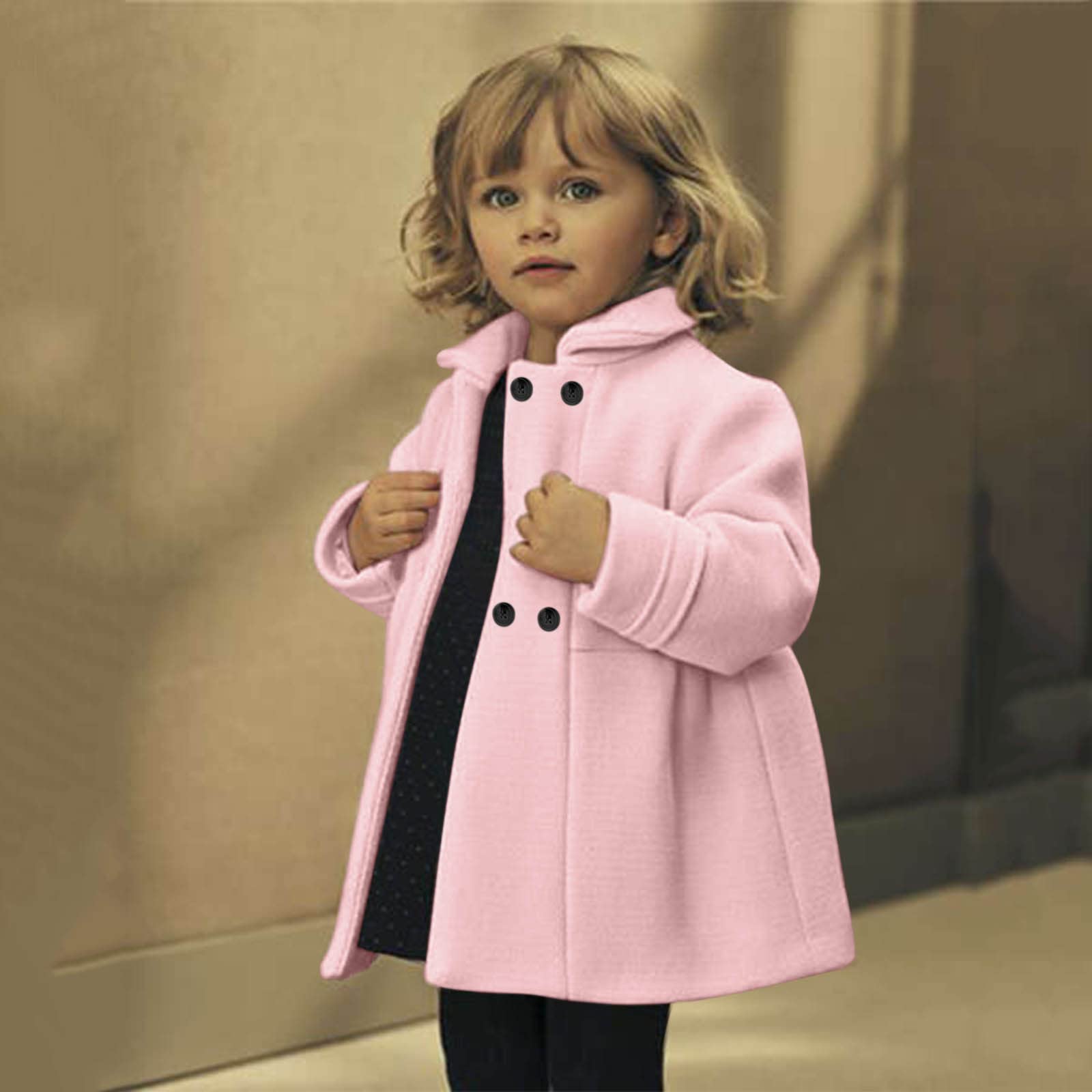 Generico Giacca da cappotto invernale antivento da bambina per bambini Giacca da esterno in pile caldo per bambini Giacca Da Baseball Ragazzo