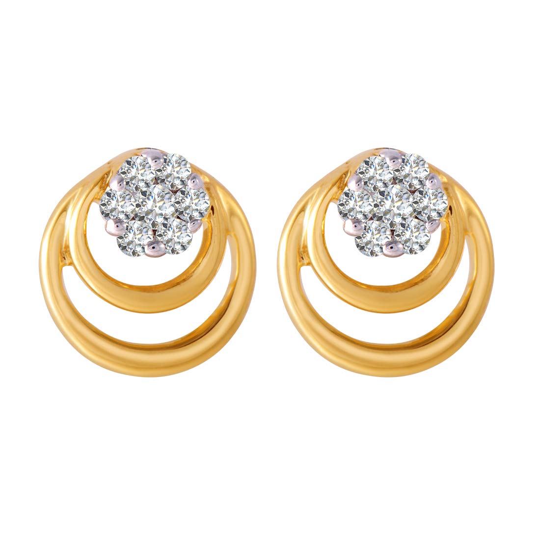 p.c. chandra jewellers 18k (750) Yellow Gold Clip on Earrings for Women Yellow-picture-10