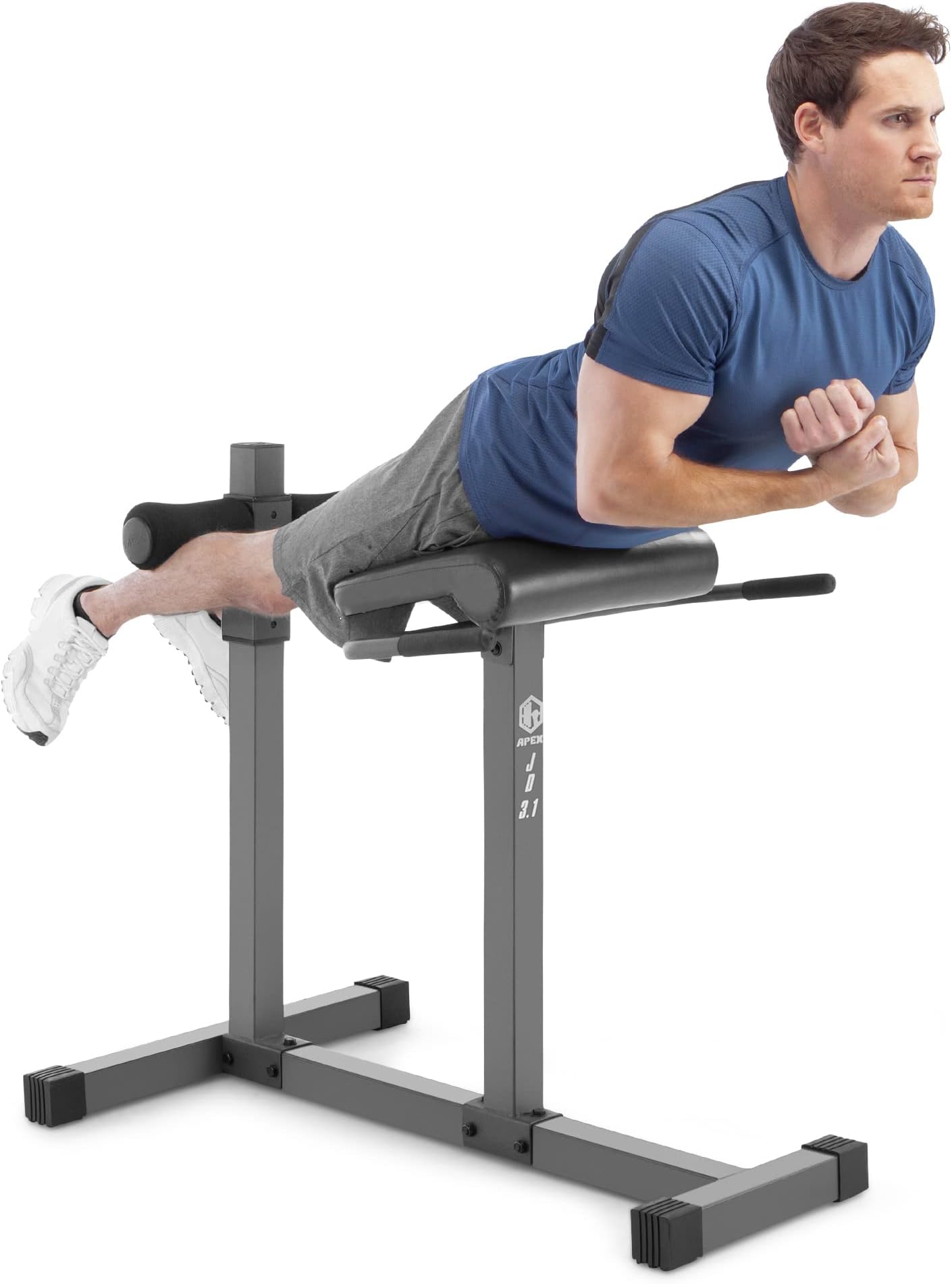 MARCY Adjustable Hyperextension Roman Chair/Exercise Hyper Bench JD-3.1 Dark grey