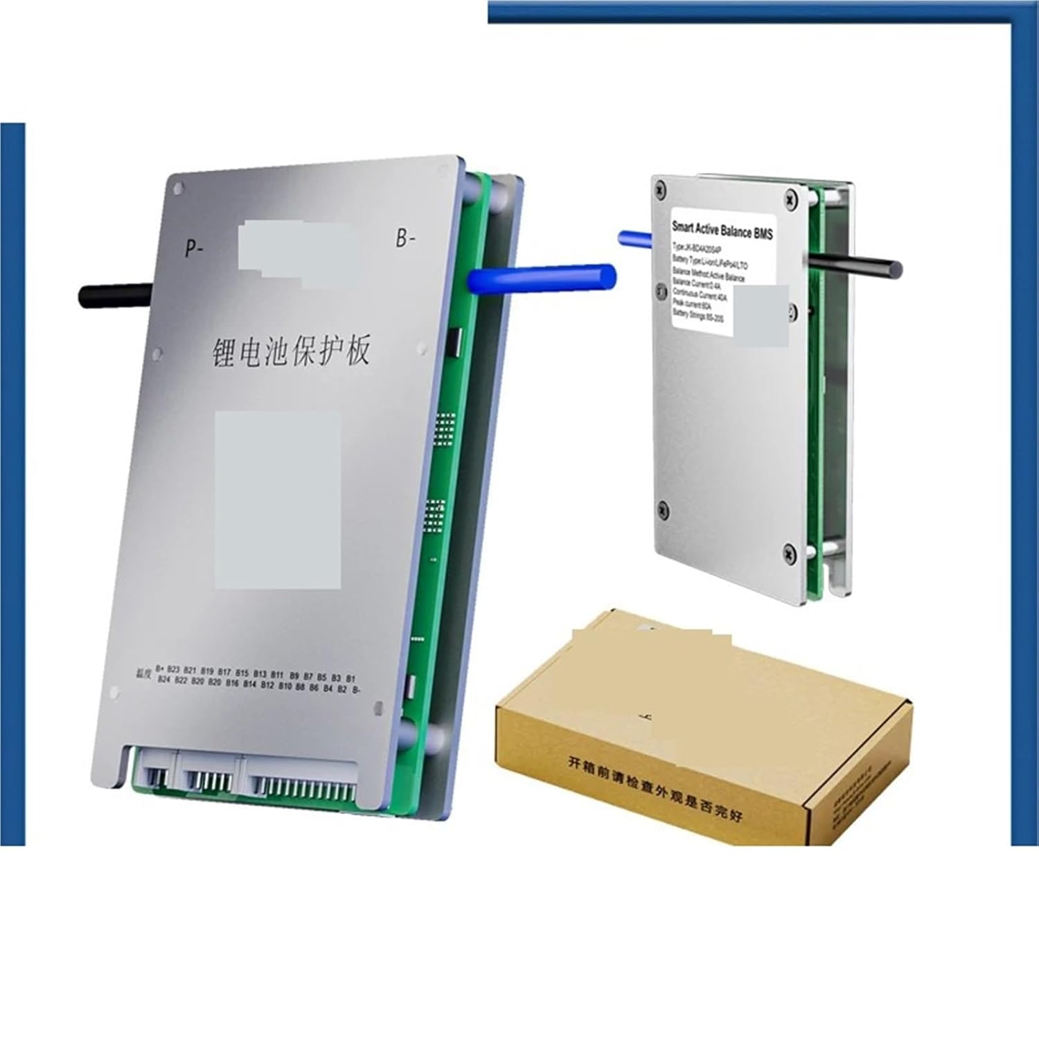 7S 8S 10S 12S 13S 14S 17S 18S 20S Built-in BT 40A Balance 24V-72V Liithium Battery Cell Overcharge Protection