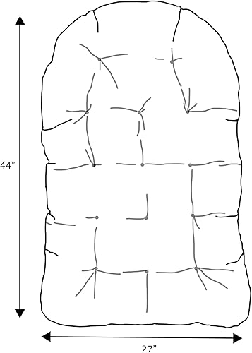 Miniatura 4 de Cojín para silla Huevo, 44 in x 27 in x 4 in, Zazzle Camel