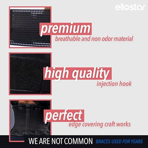 Miniatura 8 de ellostar Entrenador de cintura para mujer banda de sudor para grasa del vientre, control de abdomen, soporte de espalda, faja moldeadora de