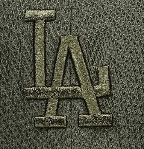 New Era Los Angeles Dodgers 39thirty Stretch Cap Diamond Era Tonal Olive - L-XL 3
