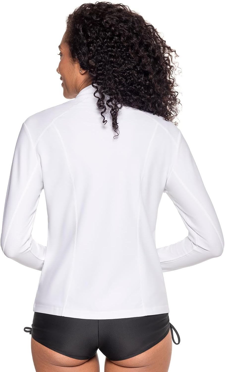 Coolibar Women's Fitted Swim Jacket with Full Zip - UPF 50+ Sun Protection - Malawi