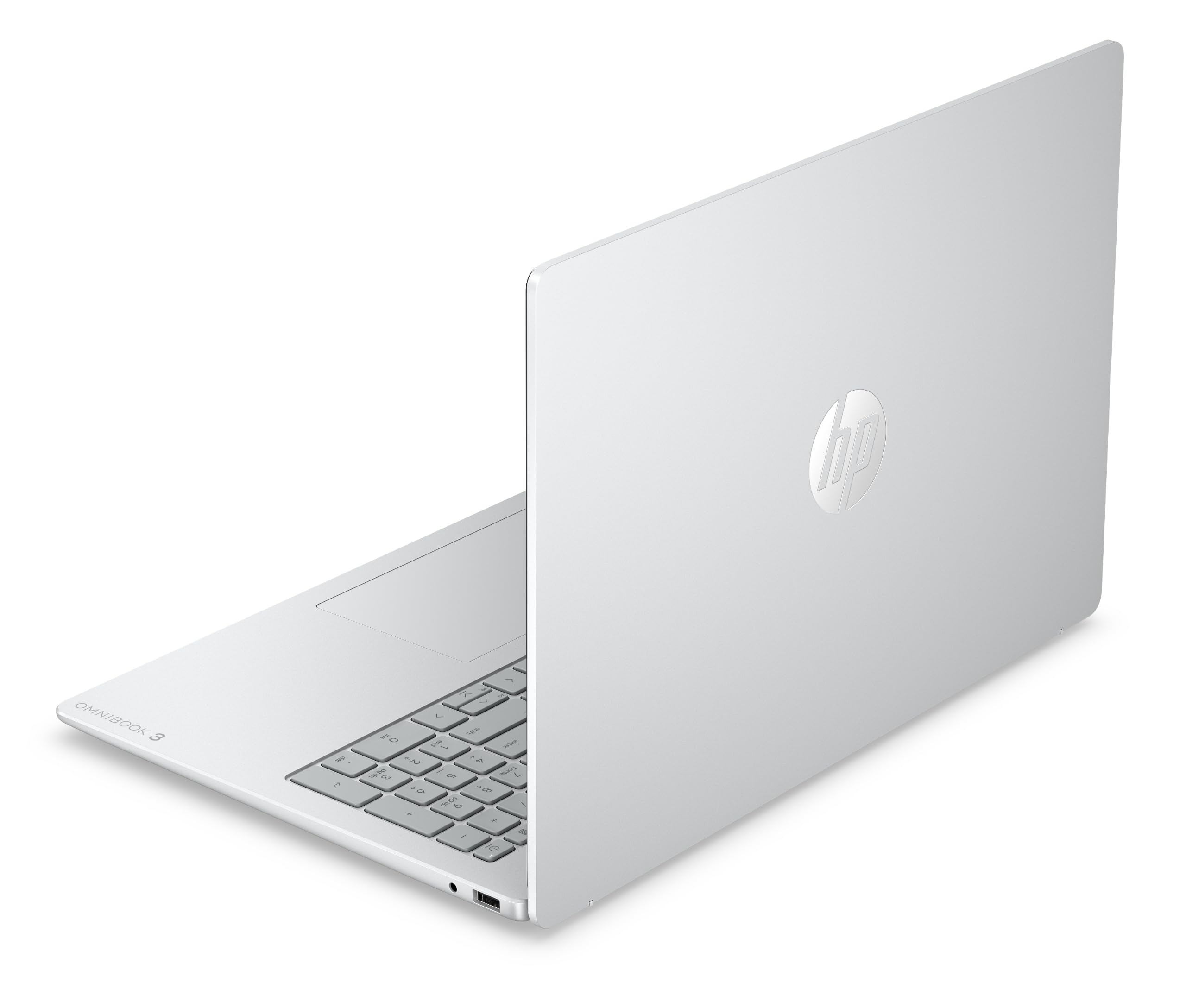 HP OmniBook 3 16-bu0022nfx Ordinateur Portable 16" 2K IPS, PC Portable (Intel Core 5-120U, RAM 8 Go, SSD 512 Go, Intel Graphics, Windows 11), Laptop Argent, Clavier AZERTY