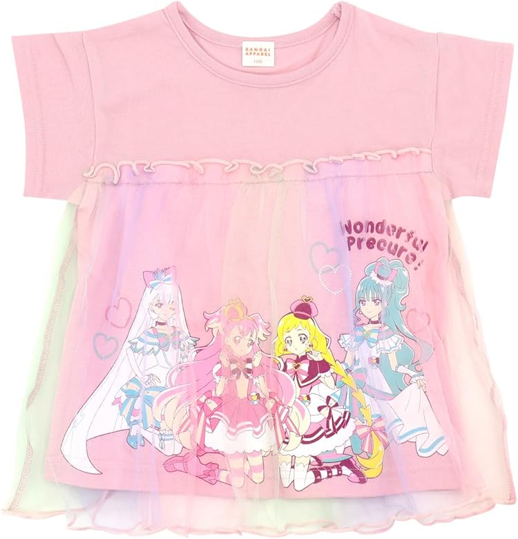 Amazon | わんだふるぷりきゅあ 半袖 100 110 120 130 キッズ Tシャツ 
