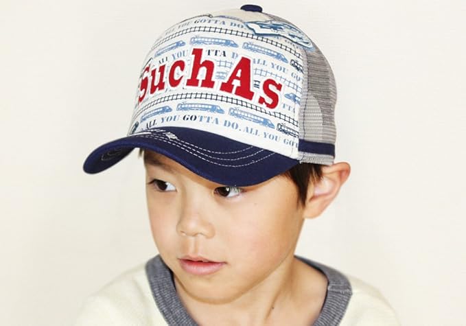 Amazon 帽子 男の子 ﾒｯｼｭｷｬｯﾌﾟ キッズ 小学生 電車 帽子 通販