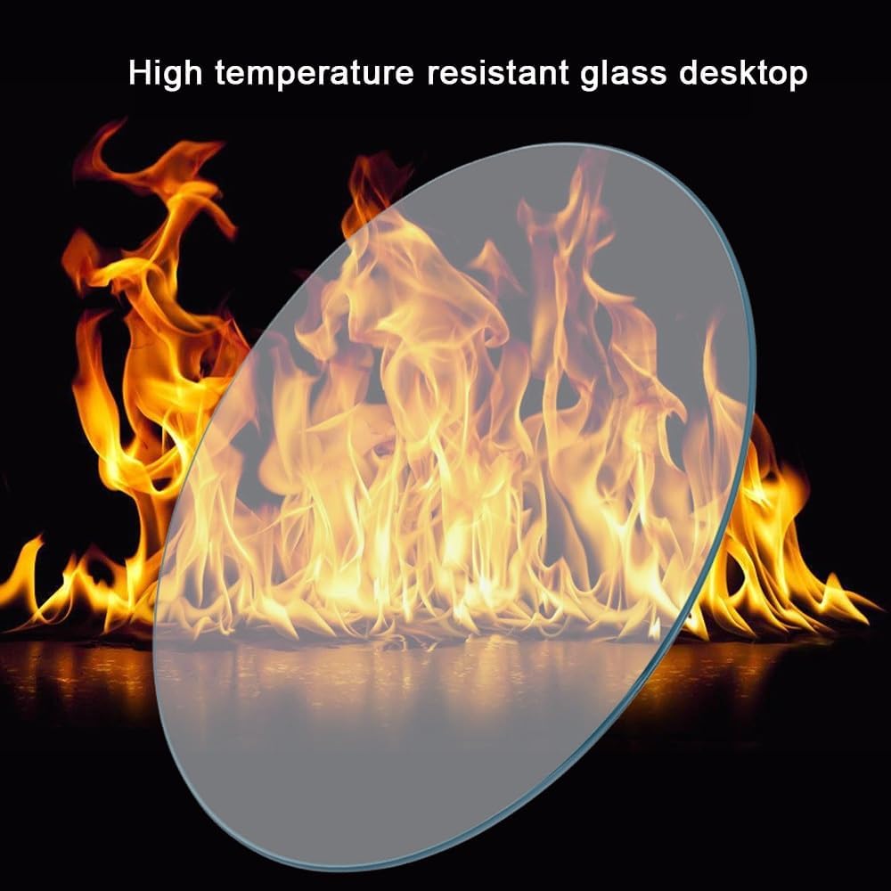 Round Glass Table Top Tempered Glass 11in 14in 19in 24in 36in 40in Clear Glass for Dining Coffee Tabletop, Round Table Tops, Polished Edge(280mm/11in)