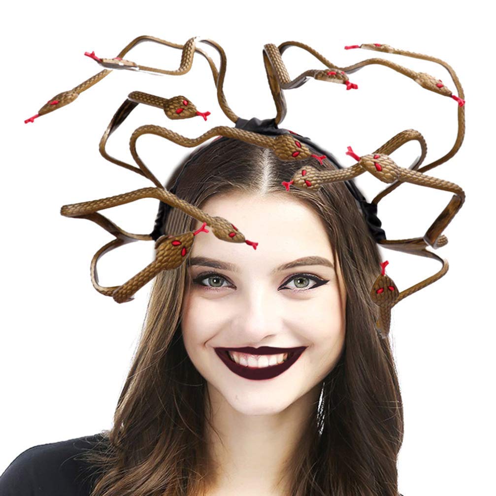 Buy ClobeauMedusa Snake Halloween Headband Costume Medusa Cosplay