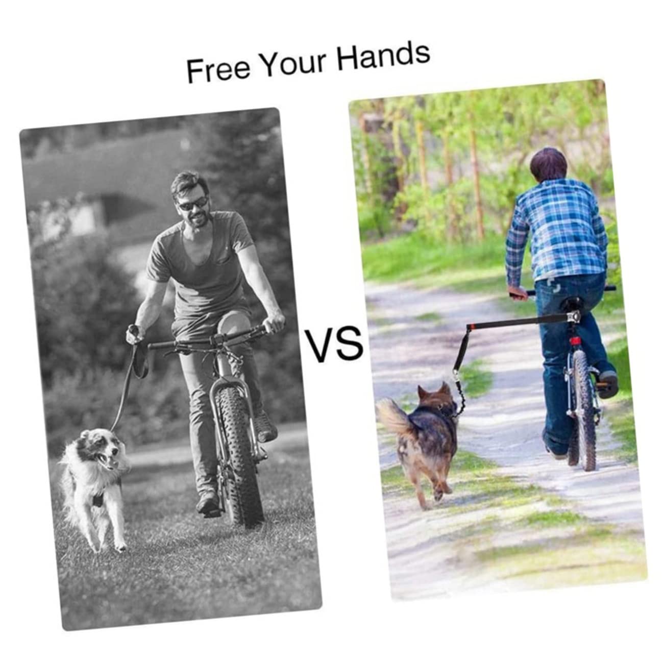 Correa De Perro Desmontable para Bicicleta Cuerda De Tracción para Mascotas Medianas y Pequeñas Fácil Instalación y Ligera para Entrenamiento y Paseos Al Aire