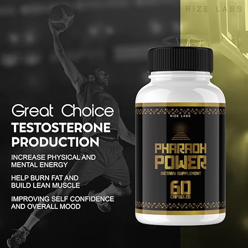 Miniatura 2 de rize labs Pharaoh Power Supplement  Píldoras de apoyo de fórmula avanzada, suplemento dietético, cápsulas extra fuertes sin OMG fórmula avanzada (60