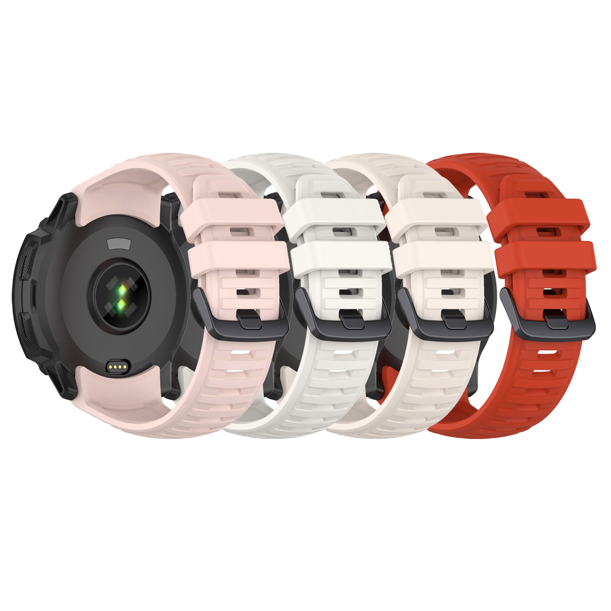 Band for Garmin Instinct 2X, Soft Silicone Replacement Watch Band Strap for Garmin Instinct 2X Solar (No Tracker)