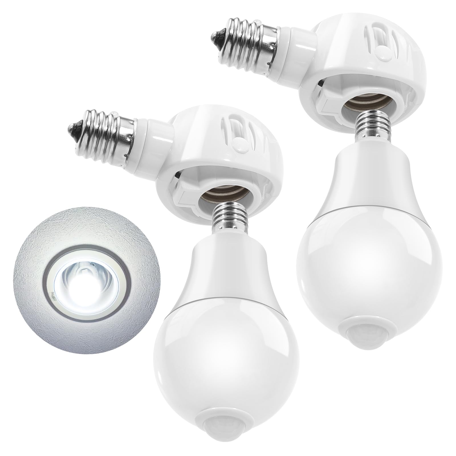 Amazon | Pispoer- みあわせがたE17→E17 LED専用-可変式ソケット-電球