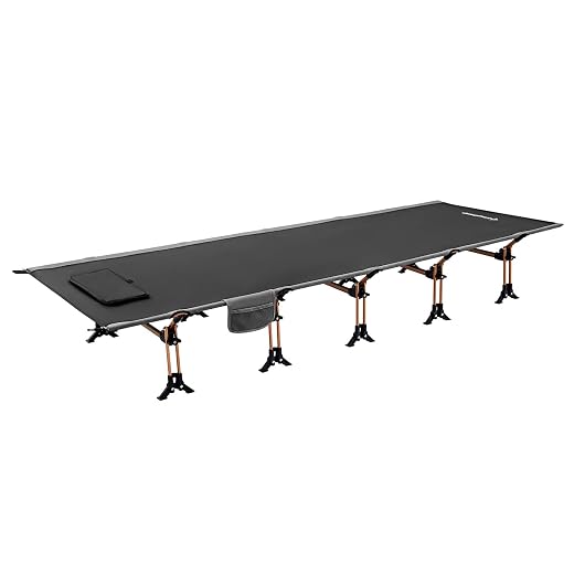 KingCamp Cots Ultralight Sleeping Cots Oversized Folding Camping Cots for Adults Extra Wide Sleeping Cots for Adults Portable Cot for Outdoors Travel Backpack Cot Foldable Camping Bed Cots
