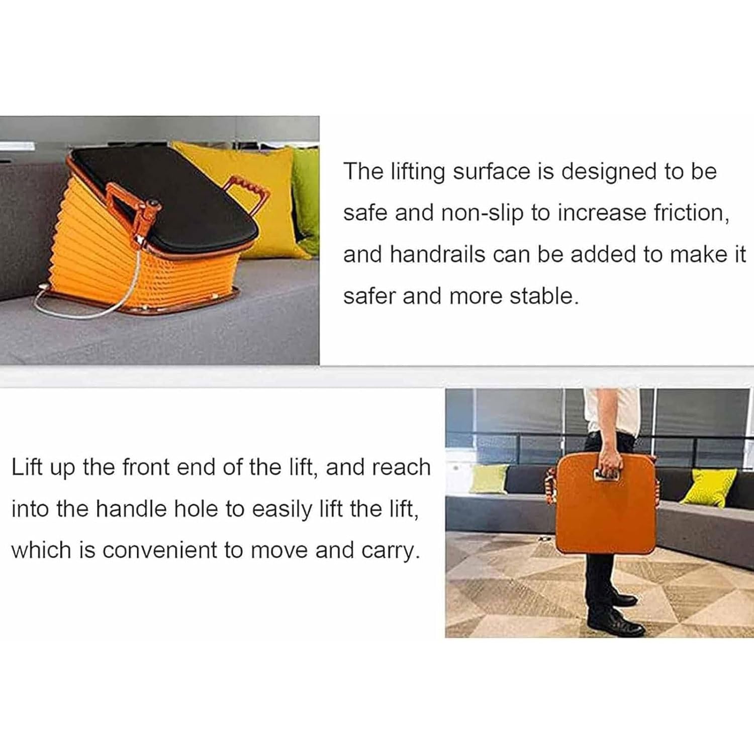 Sedile di sollevamento elettrico, cuscino di assistenza portatile per anziani e disabili, supporta 150 kg, funzionamento one-touch, imbottitura regolabile, comodo da riporre