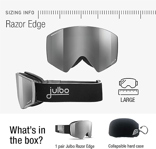 Miniatura 5 de Julbo Razor Edge - Gafas para hombre y mujer, lentes fotocromáticas I REACTIV para esquí, snowboard y freeride