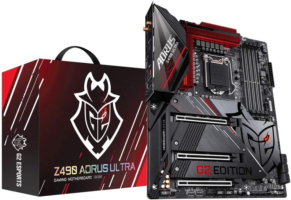 GIGABYTE Z490 AORUS Ultra G2 Motherboard with Direct 12 Phase Digital VRM Design, Intel Wi-Fi 6 802.11ax, Intel 2.5GbE LAN, RGB Fusion 2.0