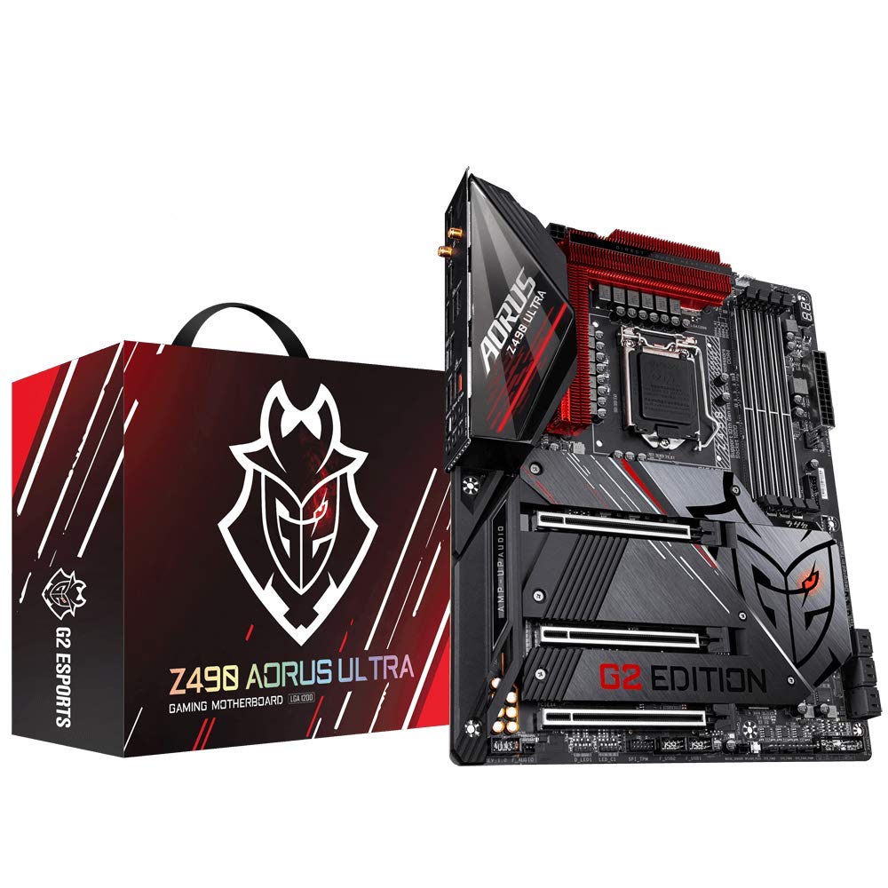 GIGABYTE Z490 AORUS Ultra G2 Motherboard with Direct 12 Phase Digital VRM Design, Intel Wi-Fi 6 802.11ax, Intel 2.5GbE LAN, RGB Fusion 2.0