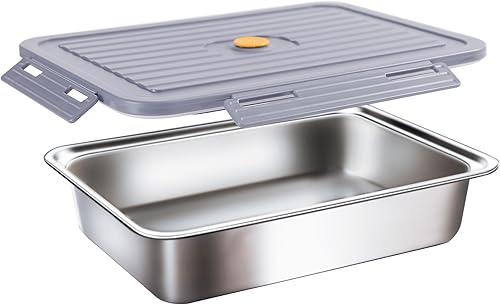 Lonchera eléctrica interior de acero inoxidable 304, contenedor de alimentos extraíble de gran capacidad de 60 onzas, apto para lavavajillas y fácil