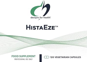 Designs for Health HistaEze - Quercetin with Stinging Nettle Extract, Luteolin + Vitamin C - Designed to Help Promote Normal Histamine Levels - Non-GMO Supplement (120 Capsules)