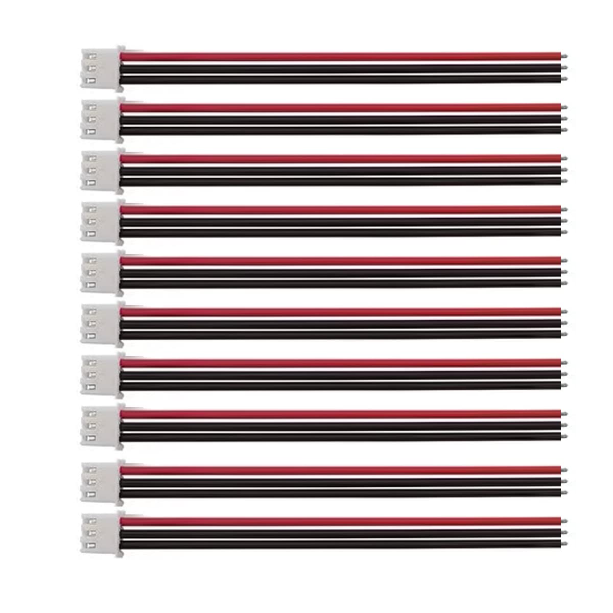 Photo 1 of 10pcs JST-XH 2S 7.4v LiPo Balance Plug Extension Cable Battery Charger Connector 22AWG for RC Drone Rechargeable Lipo