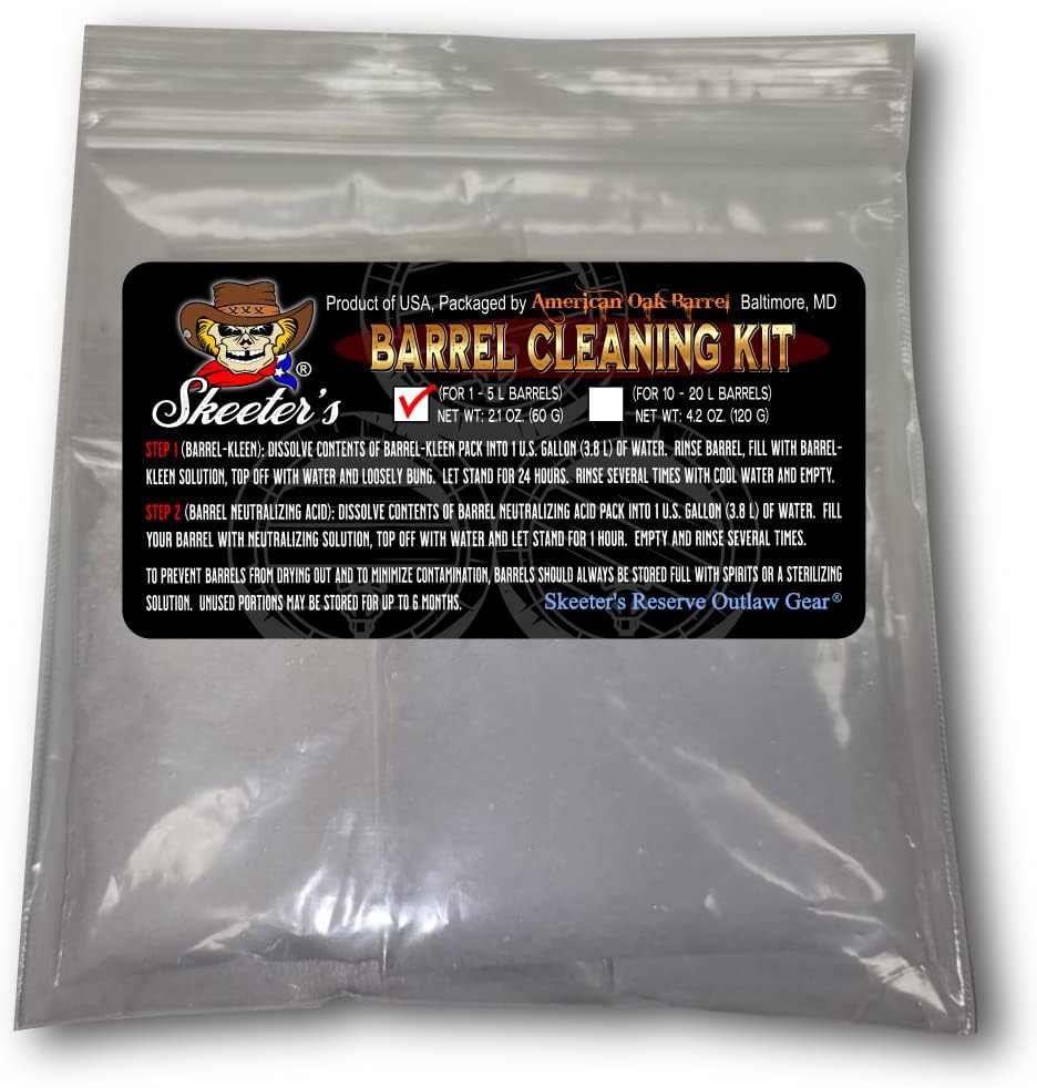 Barrel Care Essentials - American Oak Barrel Maintenance Kit (SMALL) - Use With 1-5 Liter Barrel Sizes