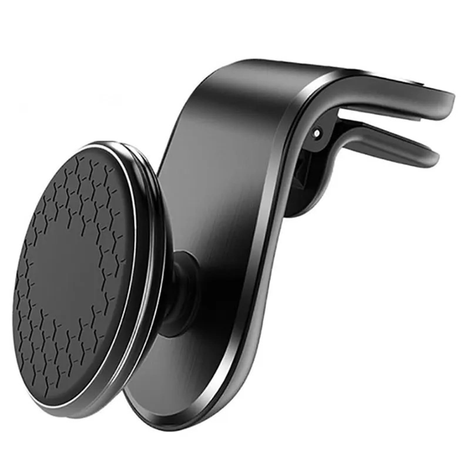 para Samsung Universal Teléfono Soporte Magnético Clip Ventilación Aire Rotación GPS Móvil Soporte Móvil Coche(Black 360 Degree)