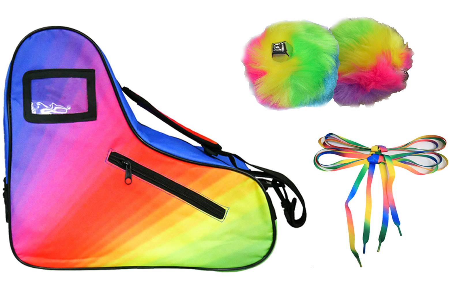 Epic Limited Edition Rainbow Roller Skate Accessory 3 Pc. Bundle