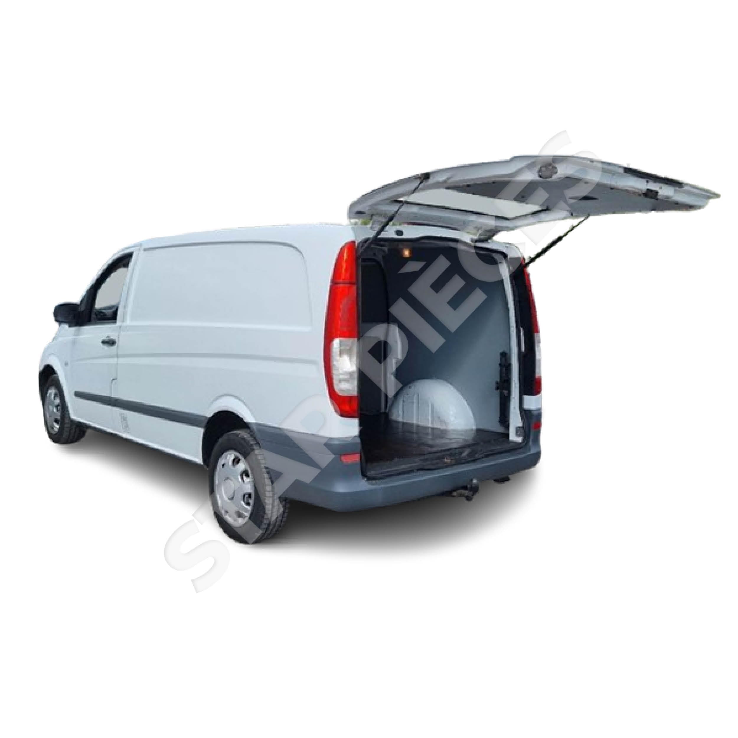 2 amortiguadores maletero compatibles para Mercedes Viano y Vito (W639) (2003-2014) muelle neumático maletero. 6399800364