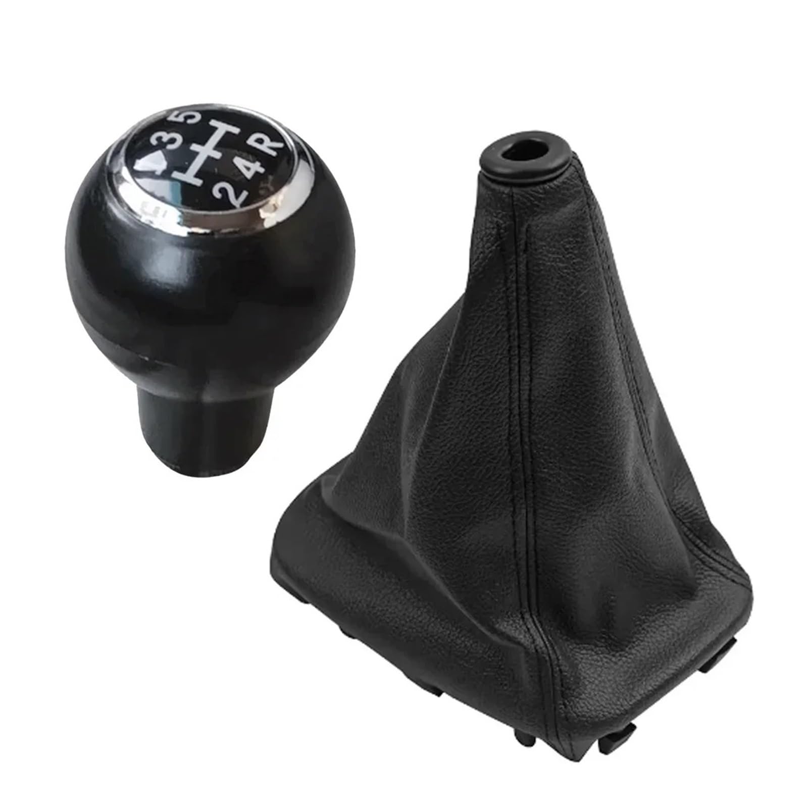 Qmtvfsrh A-5R-Speed Car Gear Shift Knob For Kia For Cerato 2005-2012 Manual 5 Speed Gear Shift Knob Shifter Lever Stick Gaiter Boot Cover(A-5R-Speed)