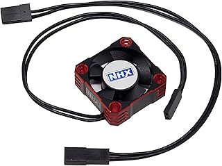 NHX HV 30mm Aluminum Case High Speed 28000 RPM Motor/ESC Fan Red