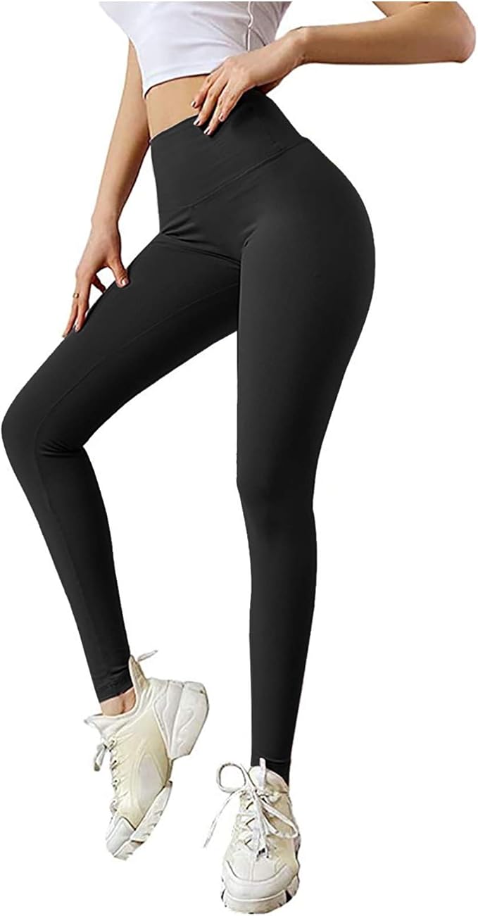 Kamao Women High Waist Seamless Leggings, Yoga Pants Tummy Control Running Workout Tights, Yoga