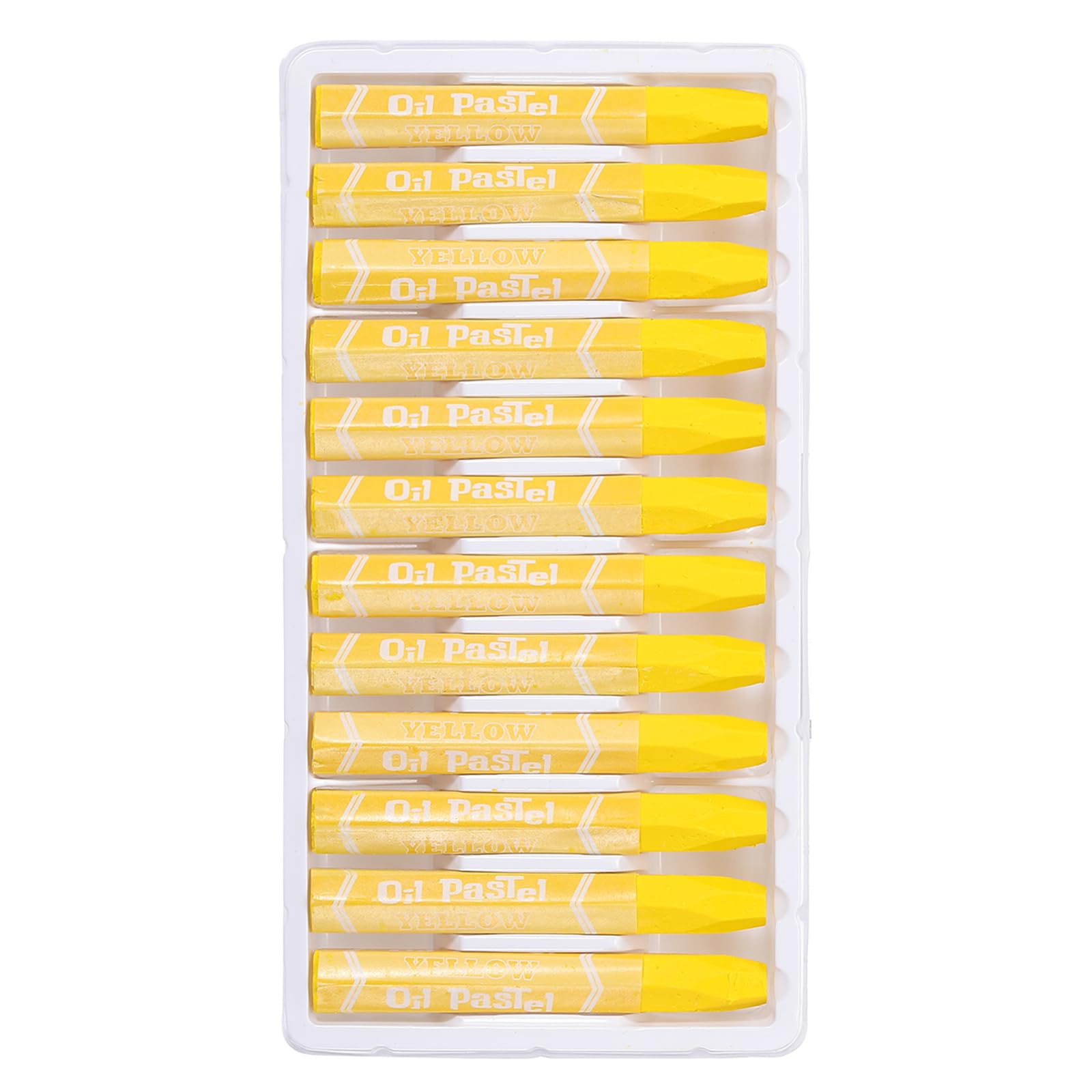 PATIKIL Yellow Oil Pastels, 24Pcs Soft Oil Crayons Vibrant and Creamy Pastels Stick Art Supplies for Art Painting Drawing Blending Graffiti for