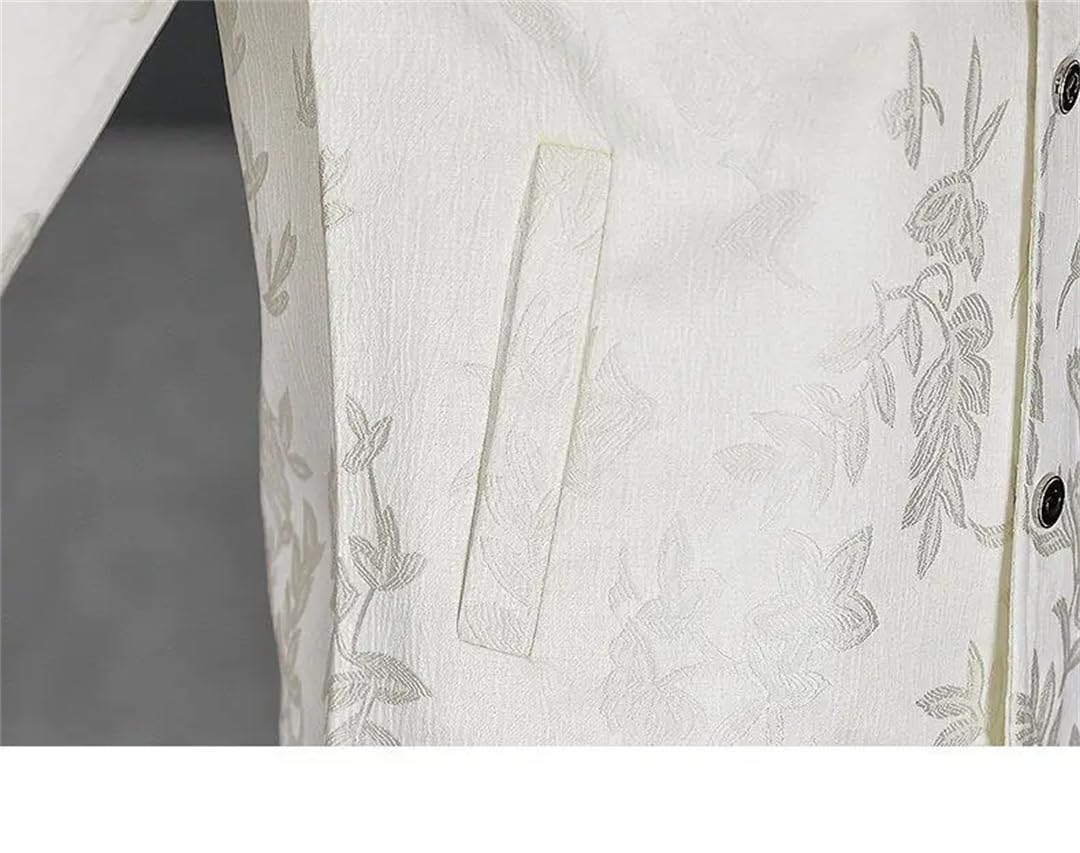 Męska kurtka żakardowa uniwersalna biznesowa towarzyska codzienna kurtka slim fit płaszcze z długim rękawem