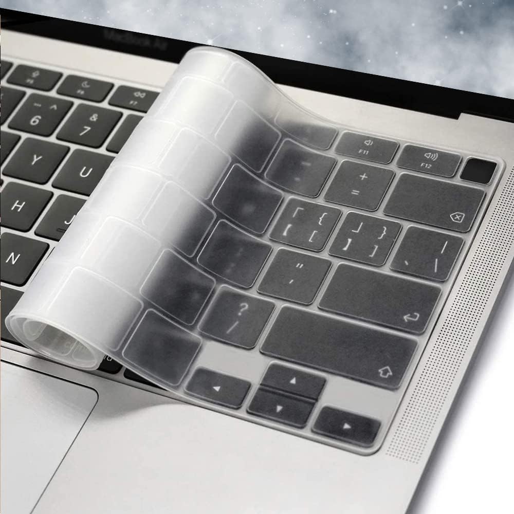 Saco Keyboard Protector Cover Compatible with MacBook Air M1 13 inch 2020 Release Model A2179, A2337 Ultra Thin Keyboard Cover Waterproof Dust-Proof Silicone Keyboard Skin - Transparent (B08THQZQYH) Amazon Price History, Amazon Price Tracker