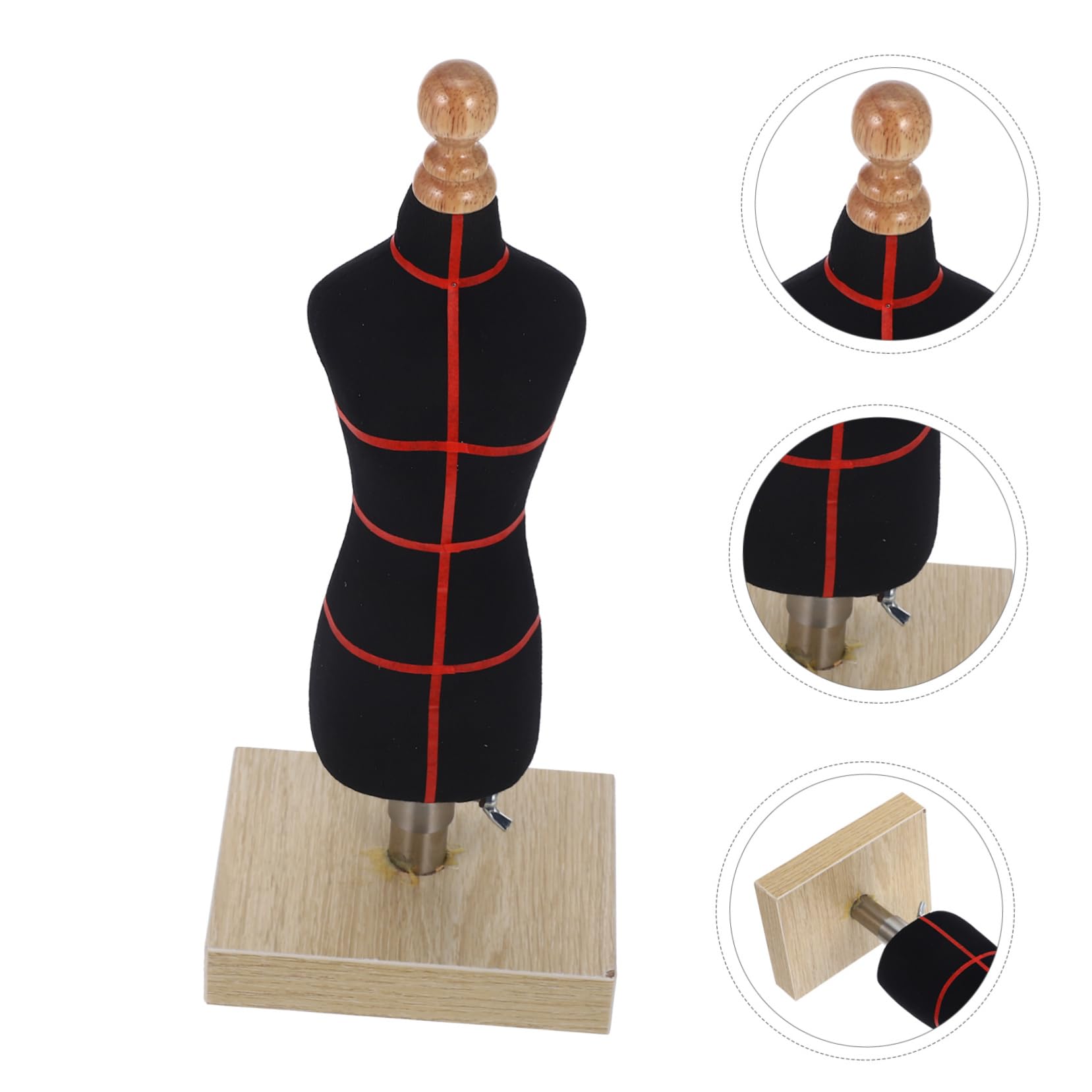 NUOBESTY 4Szt modelka do szycia Stojak na ubrania Modelka do prezentacji ubrań udekorować półka wystawowa Manekin do ekspozycji ubranek dla lalek wieszak na sukienki dla lalek pulpit LALKA