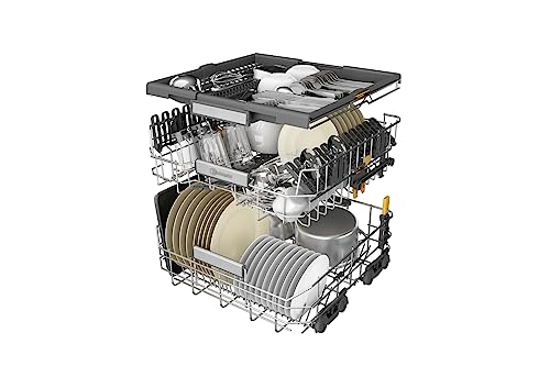 Bauknecht B7I HT58 TC Vollintegrierbarer Geschirrspüler/60 CM/15 Maßgedecke/PowerClean Pro-Effektive Hochdruckdüsen/Natural Dry-Automatische Türoffnung-Bessere Trocknung/MaxiSpace-Mehr Innenraum