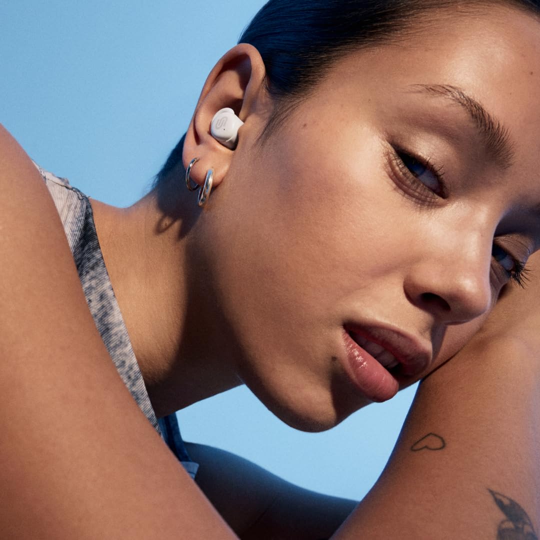 Urbanista Mini auriculares para dormir Sleep Earbuds, auriculares con bloqueo de ruido, dormir de lado, reproducción de 27 horas, temporizador de sueño ajustable, diseño plano cómodo, puerto Bluetooth