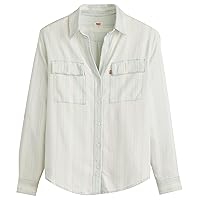 Levi's Doreen Utility Shirt Camicia Button-Down, Colette Stripe Ecru