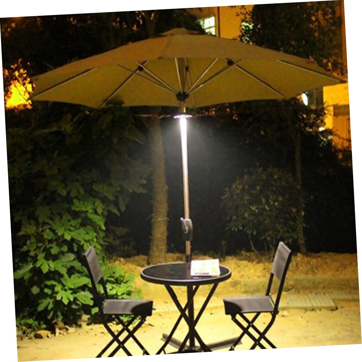 Lámpara de Sombrilla de Jardín LED Multifunción para Uso Exterior