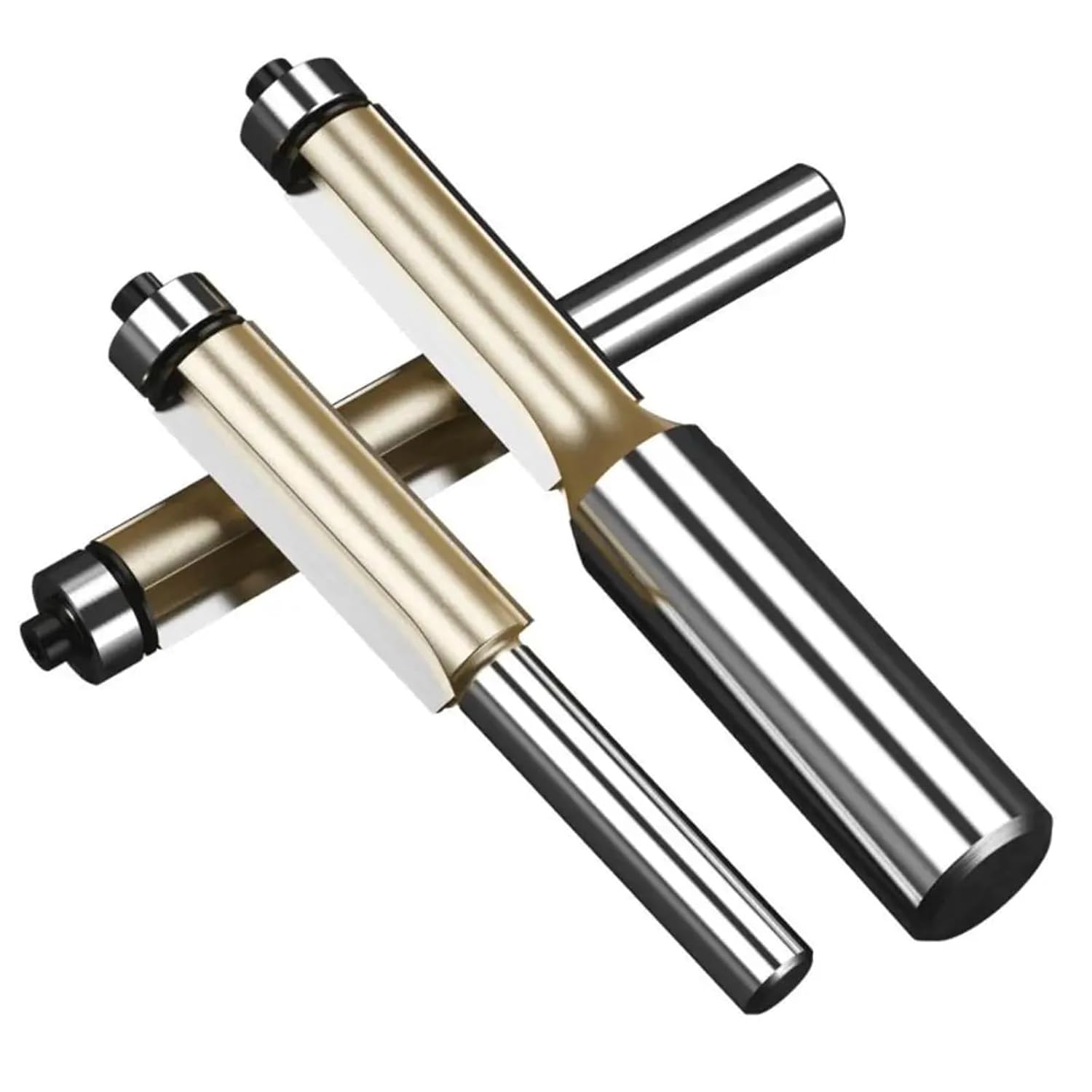 6.35mm 12.7mm Shank Slotting Cutter Milling Cutter Trimming Machine Carving Machine Router Bit Durable Woodworking Tool 1Pcs(04)