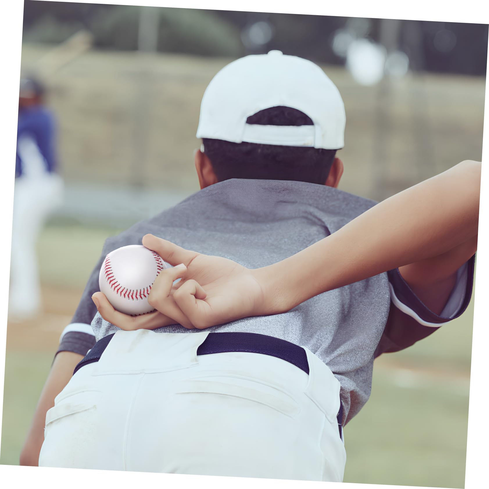 KOMBIUDA 12 Balones de Béisbol de Entrenamiento, PVC y Virutas de Madera, Superficie Lisa y Agarre Cómodo, para Principiantes y Práctica de Bateo