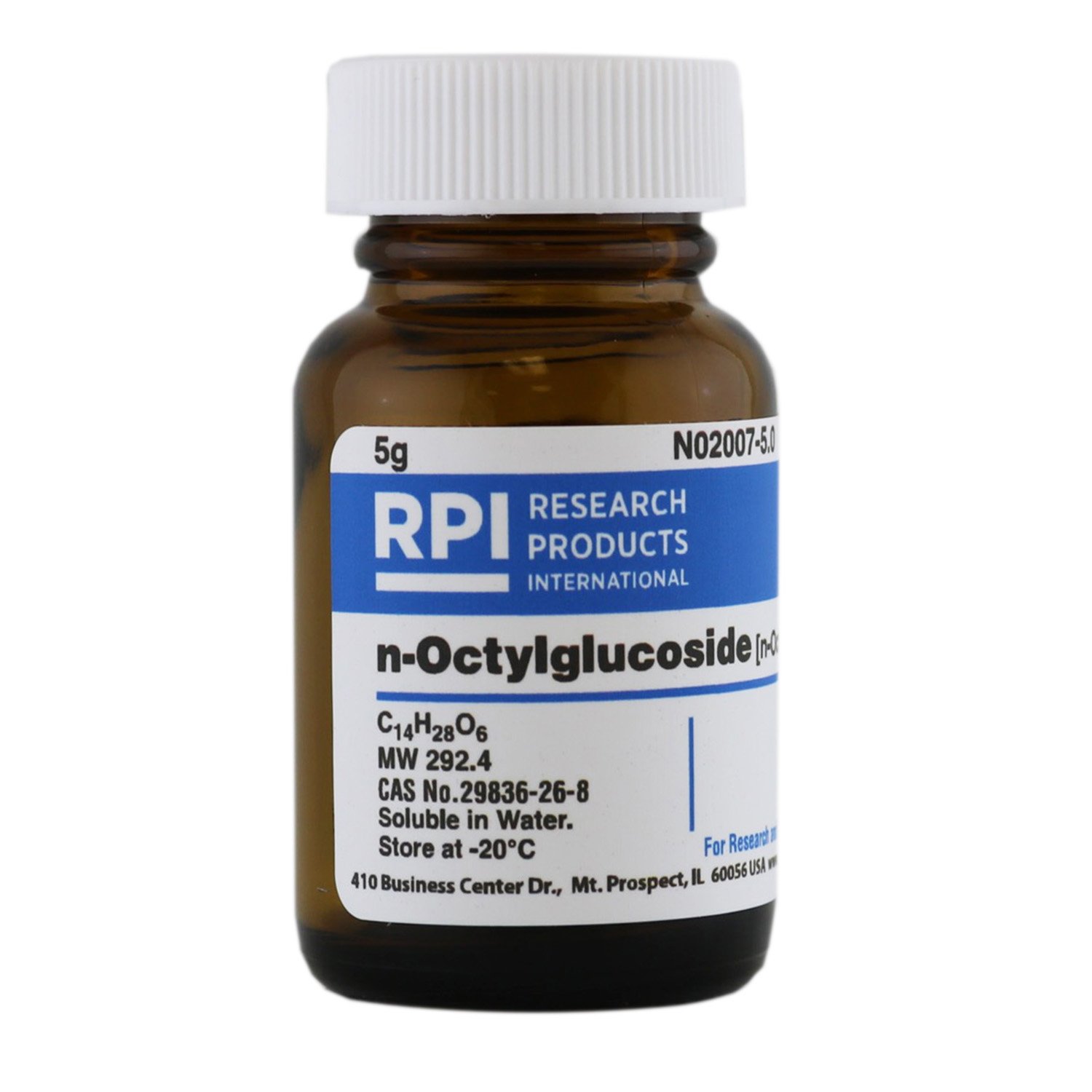 n-Octylglucoside [n-Octyl-B-D-glucopyranoside], 5 Grams