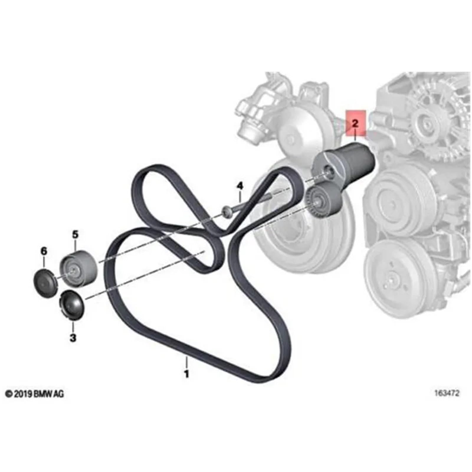 Zespół rolki napinacza Pasuje do BMW F10 F07 F11 F01 F02 F03 F04 E70 E71 E72 11288477789 11287800333 11287800562 Pas napędowy + koło napinające + napinacz paska(11287800562)