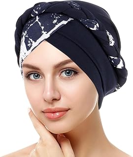 Gorra pequeña que cubre el pelo trenza envoltura de cáncer gorra sombrero étnico cabeza Cap & Ness