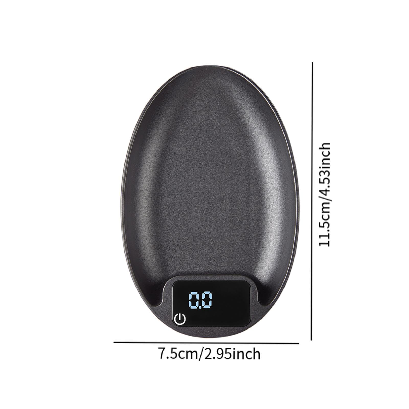Bilancia Elettronica Accessori Cucina Bilancia Digitale Portatile caffè Multifunzione con Cucchiaio E Cavo USB Funzione Pesatura Ingredienti Adatta a, Nero