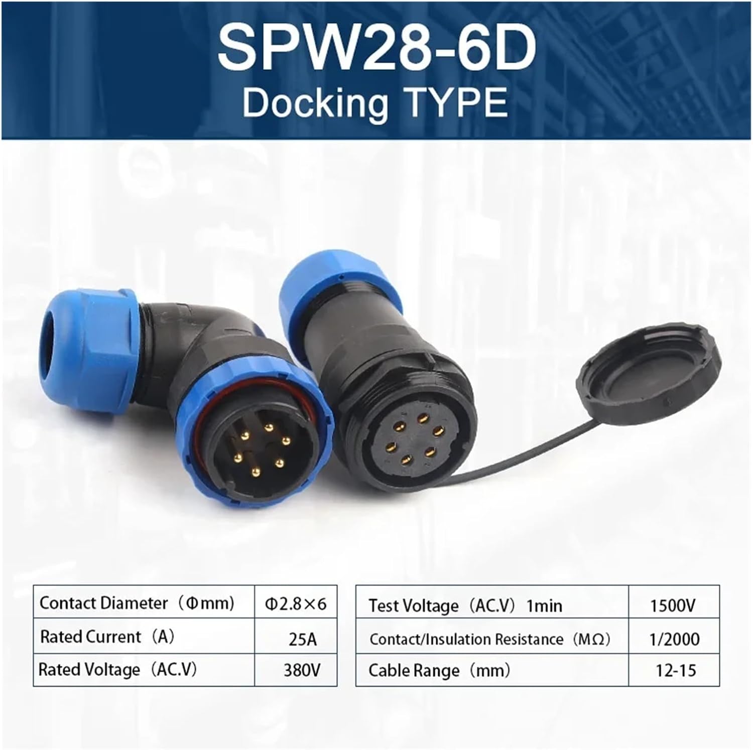 SP28 90 Degree Elbow 2-26 pin Welding Male Plug Female Socket Cable Aviation Connector(Spw28-6d)