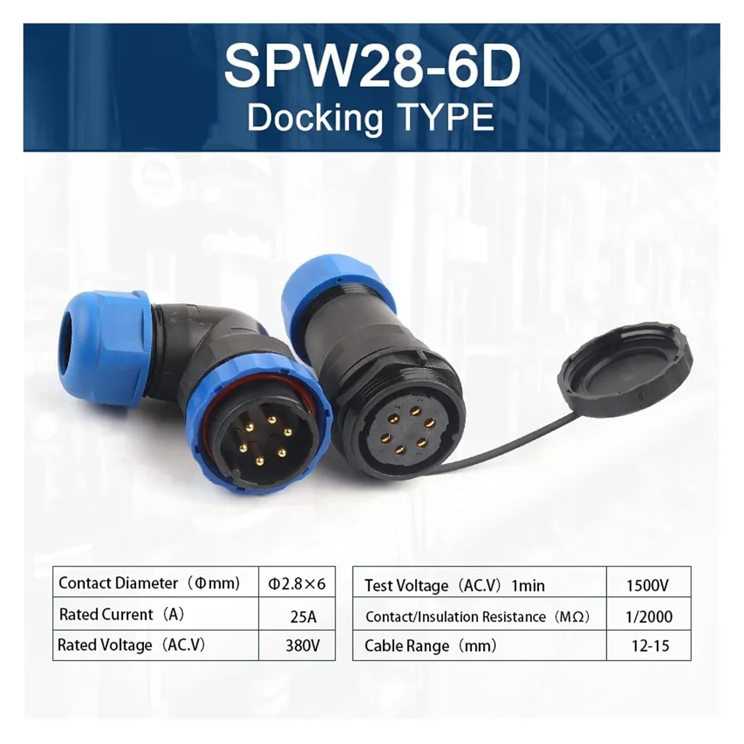 SP28 90 Degree Elbow 2-26 pin Welding Male Plug Female Socket Cable Aviation Connector(Spw28-6d)