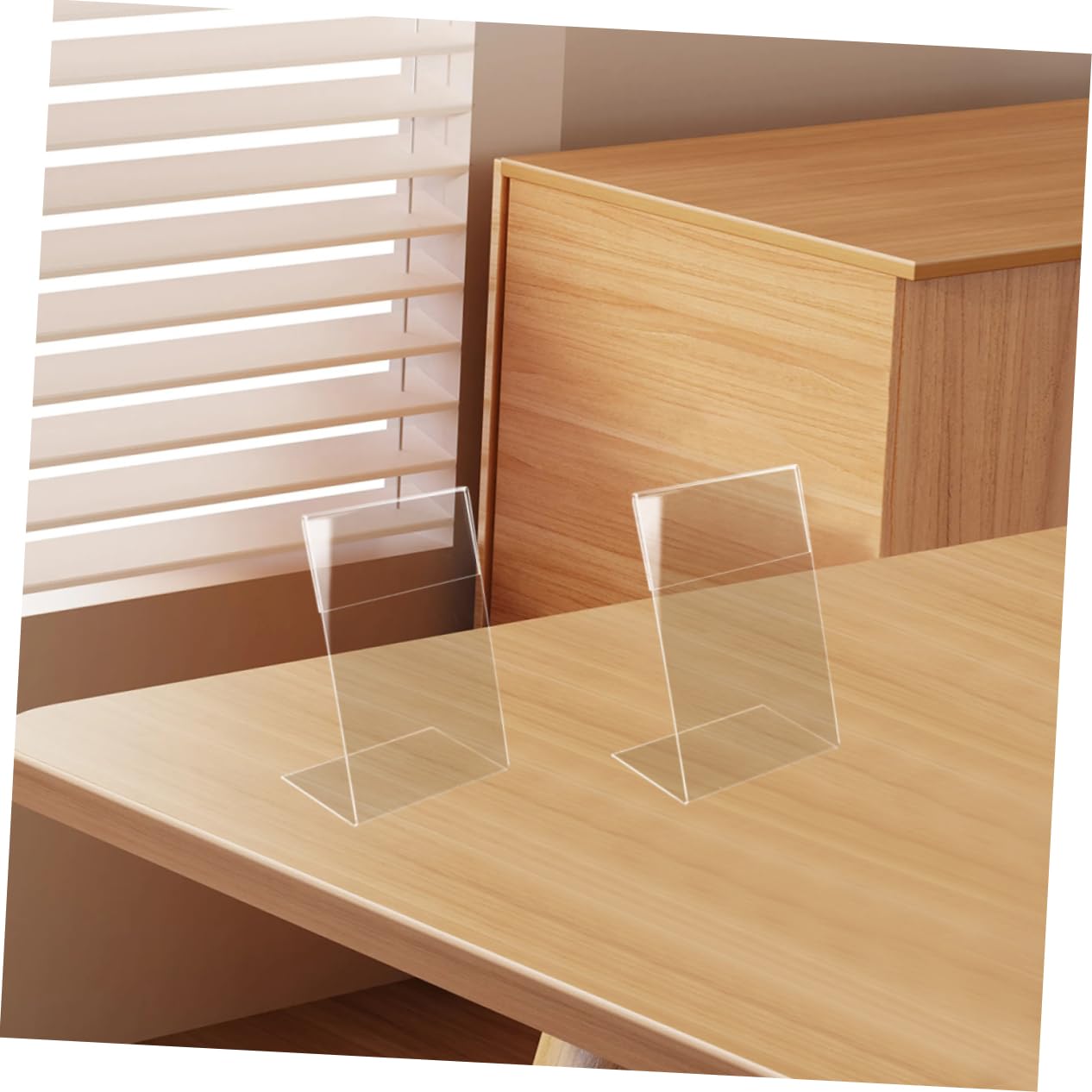 PRETYZOOM 5 Sätze Teiliges Acryl Preisschildhalter Transparent Stabiler Förmiger Aufsteller Für Markt Shop Restaurant Vielseitig Einsetzbar Hochwertiges Acrylmaterial Praktische 9 Stücke * 5