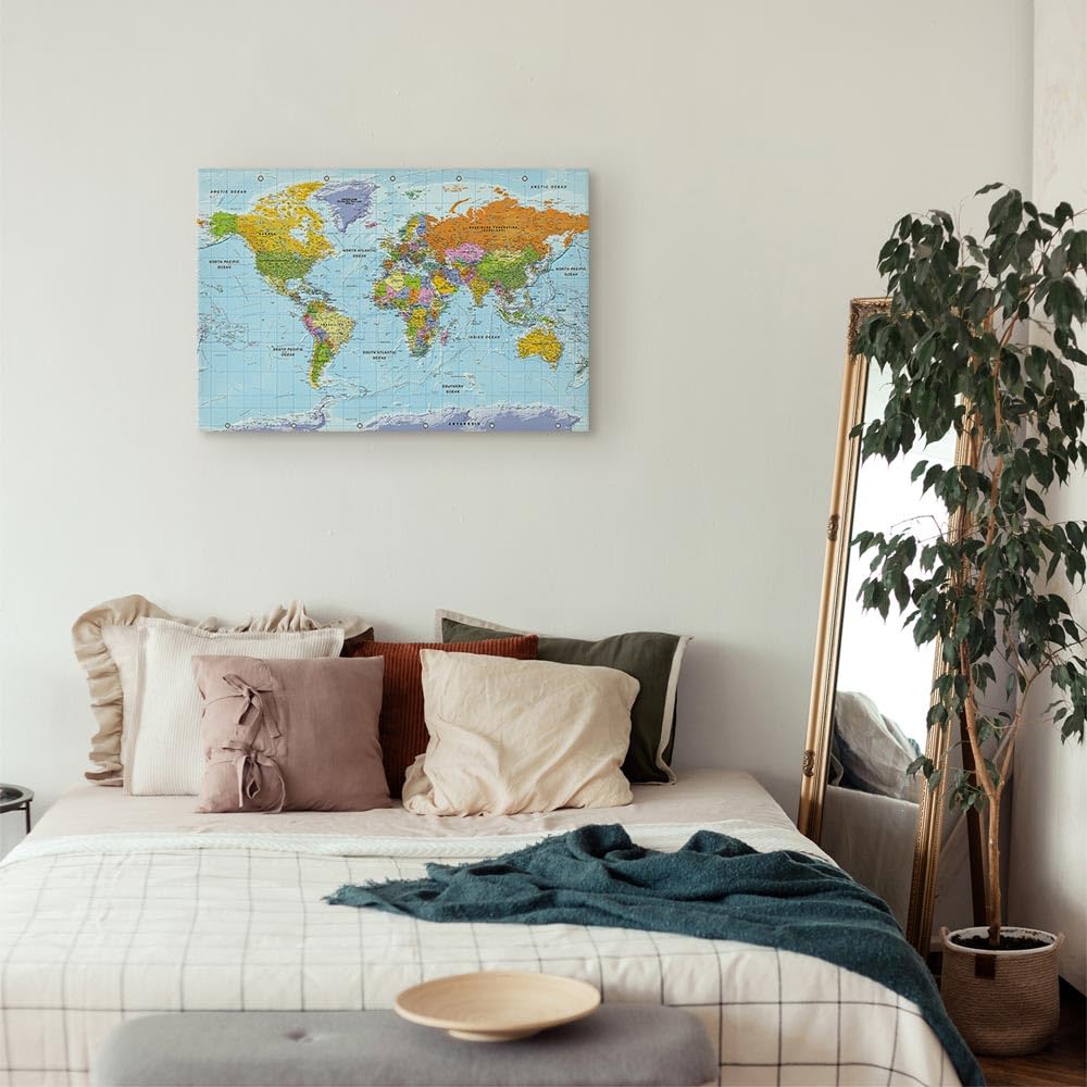 B&D XXL - Akustikbild Schalldämmung Lernkarte, Schallschutz, Wohnzimmer | Verbessert Raumakustik, reduziert Hall, ideal fürs Büro oder Wohnzimmer, hochwertige Verarbeitung, schnelle Montage, stilvoll